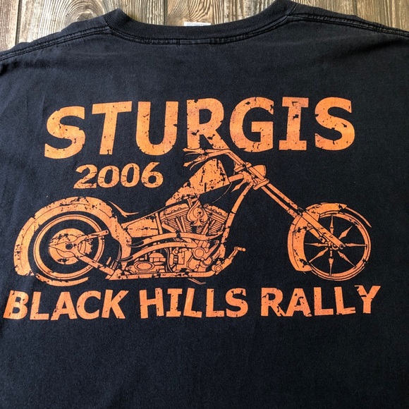 Other - Sturgis Shirt XXL Black Hills Rally 2006 Black Short Sleeve Bike Motory